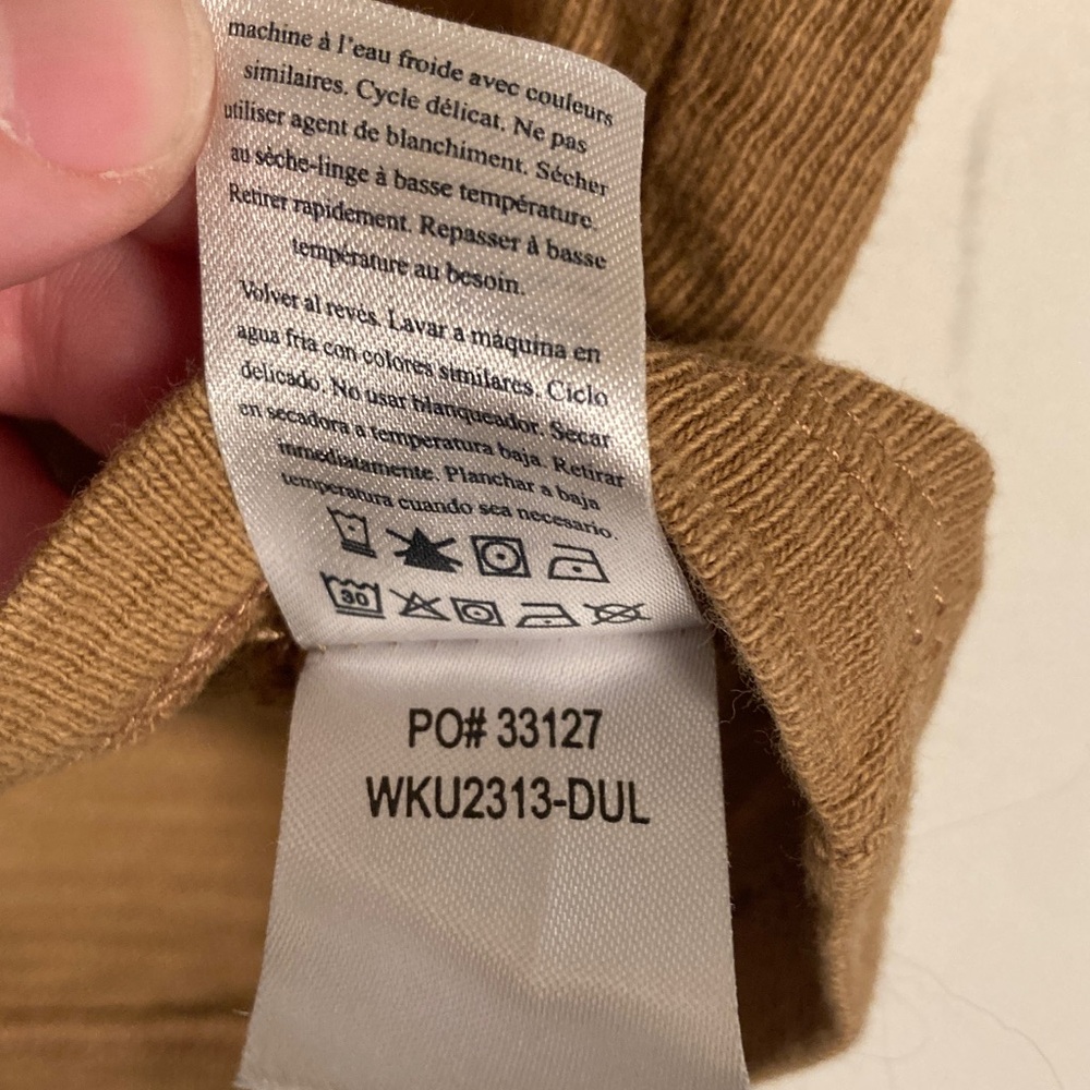 Faherty Sunwashed Slub Muscle Tank Dull Gold Sz MD Boho Cropped Sustainable - Picture 4 of 7